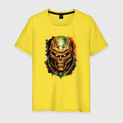 Doom slayer skull – Мужская футболка хлопок с принтом купить со скидкой в -20%