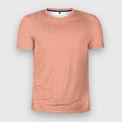 Персиковый паттерн ромбики – Мужская футболка 3D Slim с принтом купить со скидкой в -9%