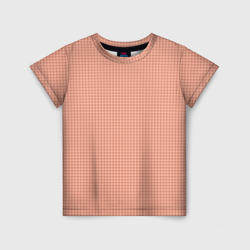 Персиковый паттерн ромбики – Детская футболка 3D с принтом купить со скидкой в -33%
