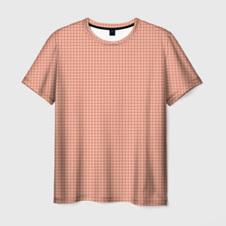 Персиковый паттерн ромбики – Мужская футболка 3D с принтом купить со скидкой в -26%