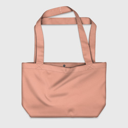 Персиковый паттерн ромбики – Пляжная сумка 3D с принтом купить