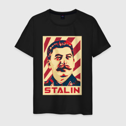 Stalin face – Мужская футболка хлопок с принтом купить со скидкой в -20%