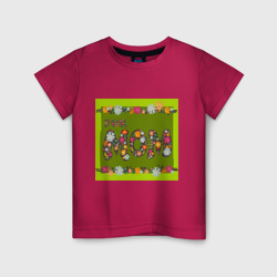 Цветы и листья: for mom – Детская футболка хлопок с принтом купить со скидкой в -20%
