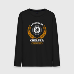 Мужской лонгслив хлопок Лого Chelsea и надпись legendary football club