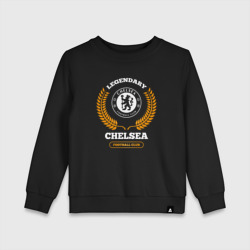 Детский свитшот хлопок Лого Chelsea и надпись legendary football club