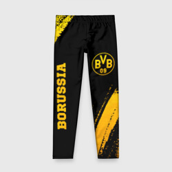 Детские леггинсы 3D Borussia - gold gradient вертикально