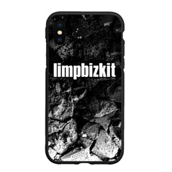 Чехол для iPhone XS Max матовый Limp Bizkit black graphite