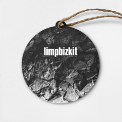 Деревянная игрушка круг Limp Bizkit black graphite