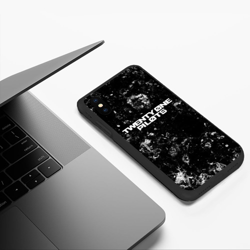 Чехол для iPhone XS Max матовый с принтом Twenty One Pilots black ice, фото #5