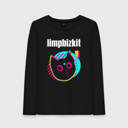 Женский лонгслив хлопок Limp Bizkit rock star cat