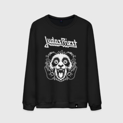 Judas Priest rock panda – Мужской свитшот хлопок с принтом купить со скидкой в -13%