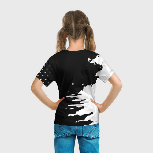 Детская футболка 3D Ювентус спорт краски текстура, цвет 3D печать - фото 6