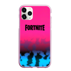 Чехол для iPhone 11 Pro Max матовый Fortnite текстура броня