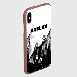 Чехол для iPhone XS Max матовый Roblox flame текстура - фото 2