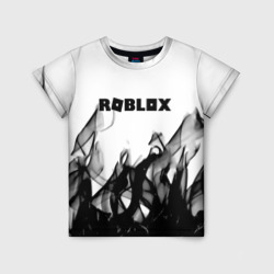 Детская футболка 3D Roblox flame текстура