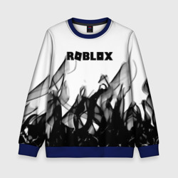 Детский свитшот 3D Roblox flame текстура
