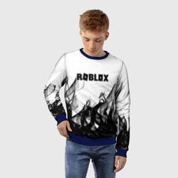 Детский свитшот 3D Roblox flame текстура - фото 2