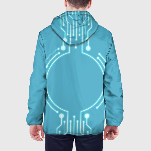 Мужская куртка 3D Лиса кибер робот терминатор , цвет 3D печать - фото 5