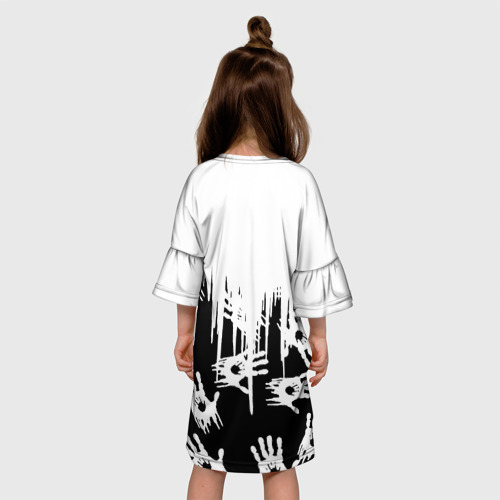 Детское платье 3D Death Stranding знаки, цвет 3D печать - фото 5