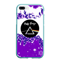 Чехол для iPhone 7Plus/8 Plus матовый Pink floyd violet splash