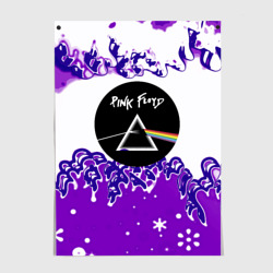 Постер Pink floyd violet splash