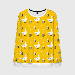 Мужской свитшот 3D Гуси и пиво