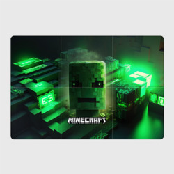 Minecraft зеленая голова – Магнитный плакат 3Х2 с принтом купить