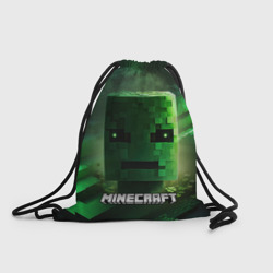 Minecraft зеленая голова – Рюкзак-мешок 3D с принтом купить со скидкой в -25%