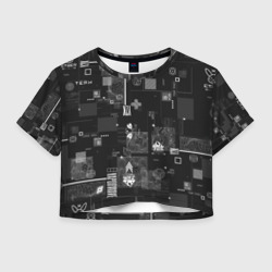 Женская футболка Crop-top 3D Y2k aesthetics print