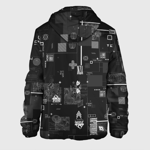 Мужская куртка 3D с принтом Y2k aesthetics print, вид сзади #1