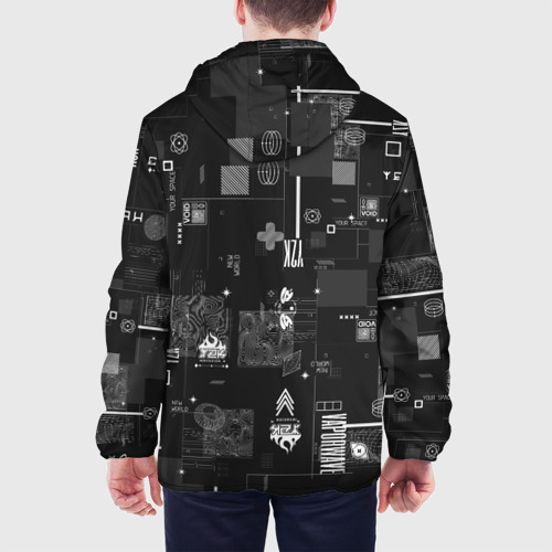 Мужская куртка 3D с принтом Y2k aesthetics print, вид сзади #2