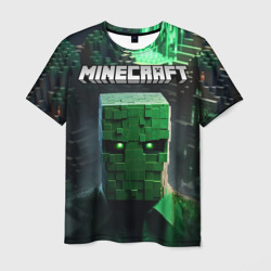 Minecraft зеленый персонаж каменные джунгли – Мужская футболка 3D с принтом купить со скидкой в -26%