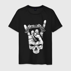 Metallica hand  – Футболка из хлопка с принтом купить со скидкой в -20%