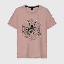 Паук паутина – Мужская футболка хлопок с принтом купить со скидкой в -20%