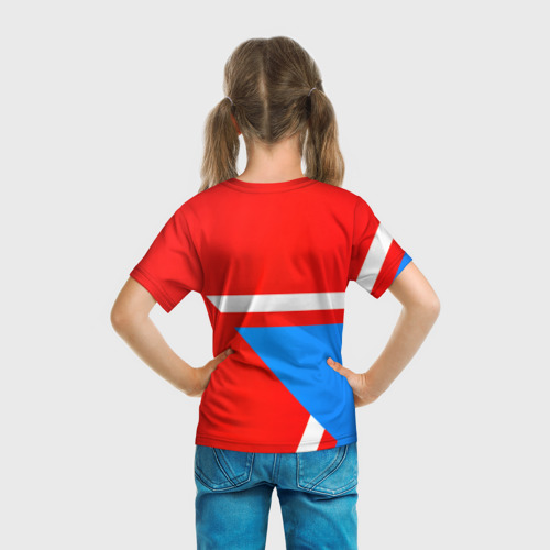 Детская футболка 3D Герб России звезда спорт, цвет 3D печать - фото 6
