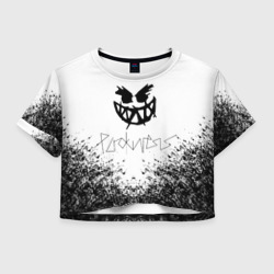 Женская футболка Crop-top 3D The prodigy Pyrokinesis