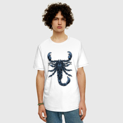 Мужская футболка хлопок Oversize Знаки астрологии - скорпион - фото 2