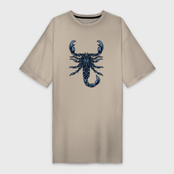 Платье-футболка хлопок Знаки астрологии - скорпион