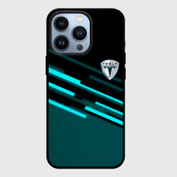 Чехол для iPhone 13 Pro Tesla sport geometry car