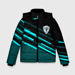 Зимняя куртка для мальчиков 3D Tesla sport geometry car