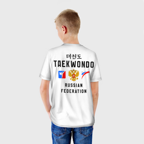 Детская футболка 3D Тхэквондо Россия, цвет 3D печать - фото 4