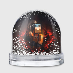 Minecraft персонаж в огне – Игрушка Снежный шар с принтом купить со скидкой в -20%