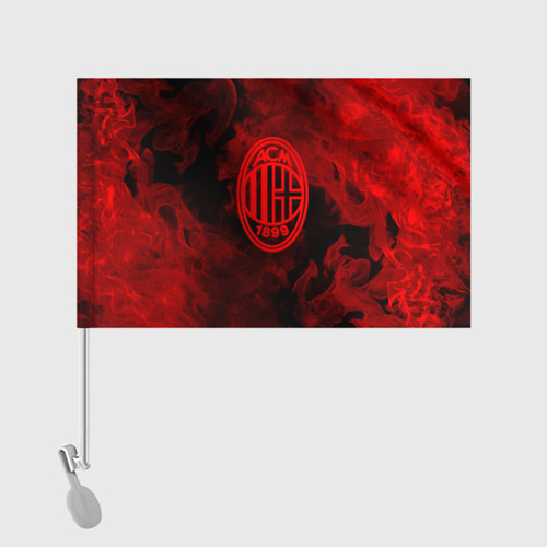 Флаг для автомобиля Милан огненый стиль - фото 2