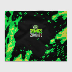 Плед 3D Plants vs. Zombies зелёная текстура 