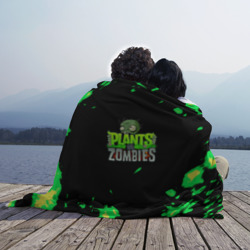 Плед 3D Plants vs. Zombies зелёная текстура  - фото 2