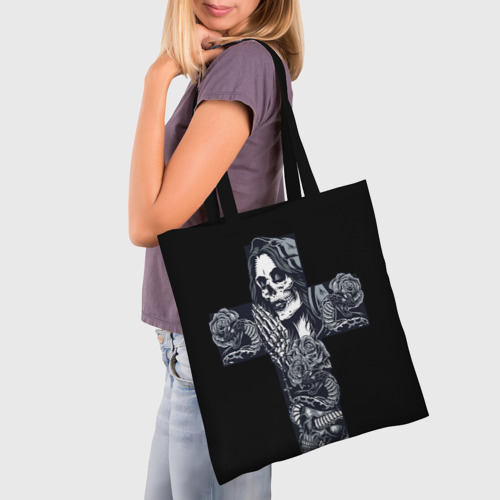 Шоппер 3D Santa muerte cross - фото 3