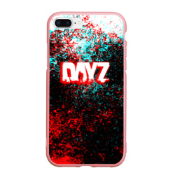 Чехол для iPhone 7Plus/8 Plus матовый Dayz глитч брызги красок