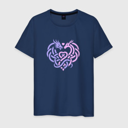 Кельтская тату влюбленные драконы – Светящаяся мужская футболка с принтом купить со скидкой в -20%