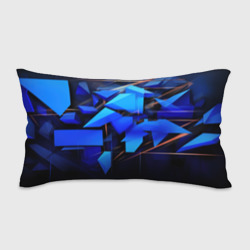 Темный синий фон спортивный  стиль  абстракт – Подушка 3D антистресс с принтом купить
