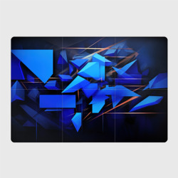 Темный синий фон спортивный  стиль  абстракт – Магнитный плакат 3Х2 с принтом купить